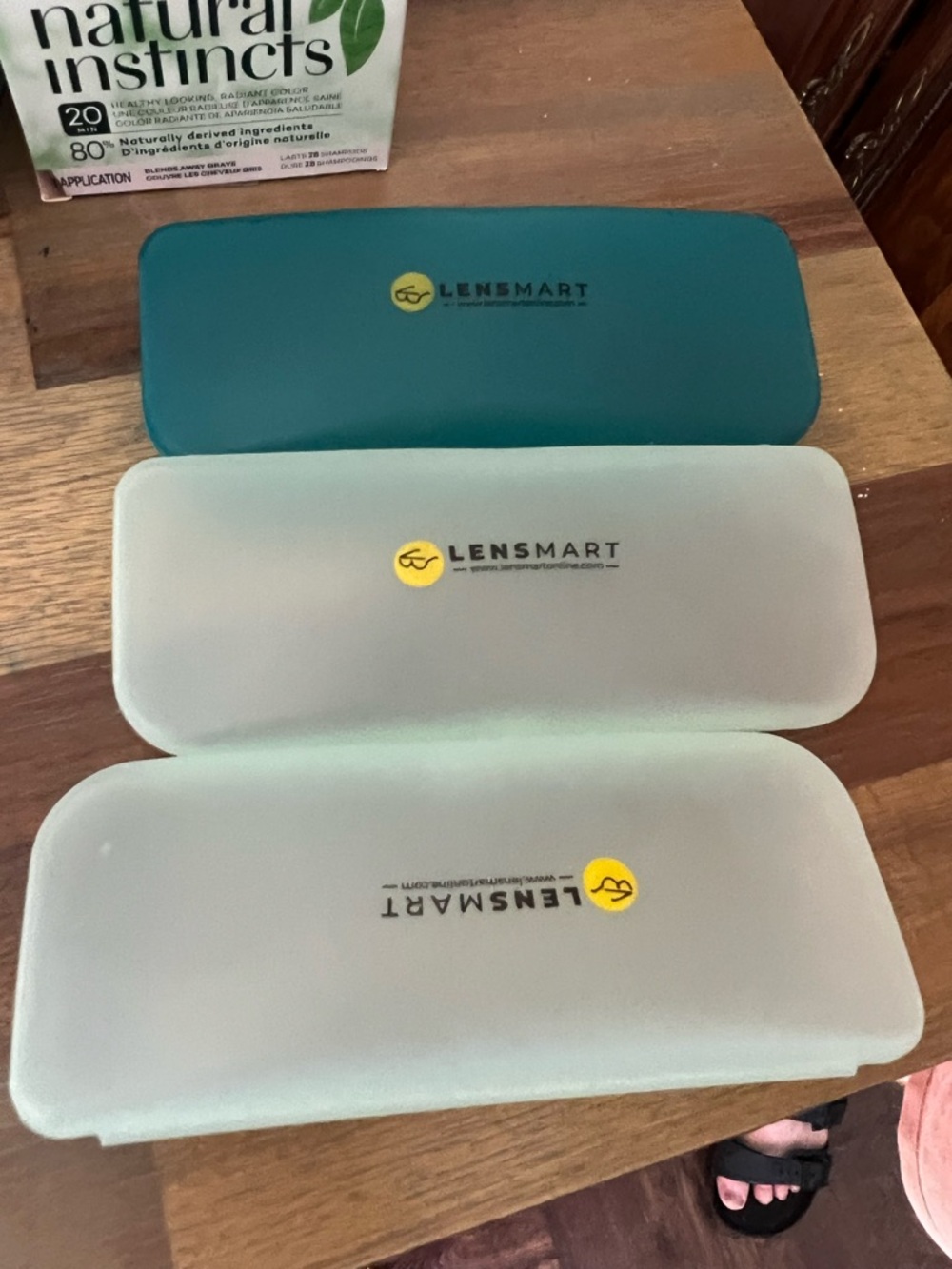 Protective Eyewear Case Set - Teal and Light Gray